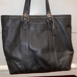Coach leather tote